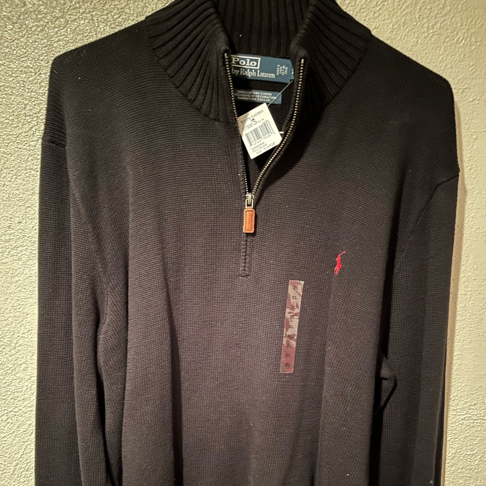 Polo Half Zip sweater NWT